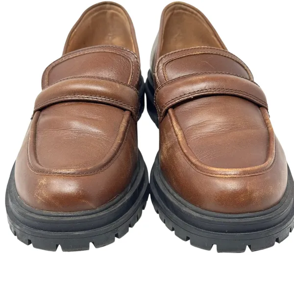 Madewell The Bradley Women's Chunky Brown Lugsole Loafer Size 8.5 - Image 4