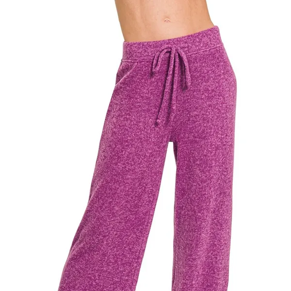 Zenana Soft ‎ Brushed Hacci Pants - Image 2