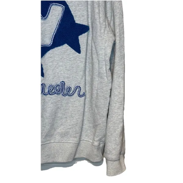 Aelfric Eden Womens Sweatshirt Y2K Oversized Hooded Embroider Star Pullover Small - Image 2
