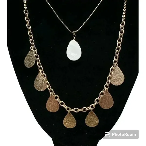 Melrose‎ and Market Double Layered Gold Charm Necklace - Image 2