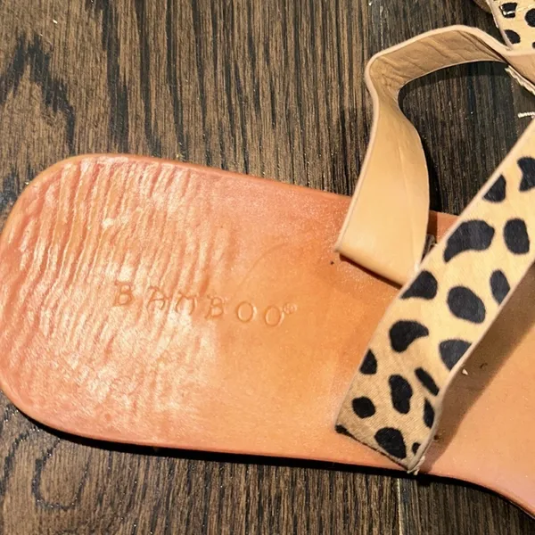 Leopard Print Strappy Sandals size 8 - Image 5