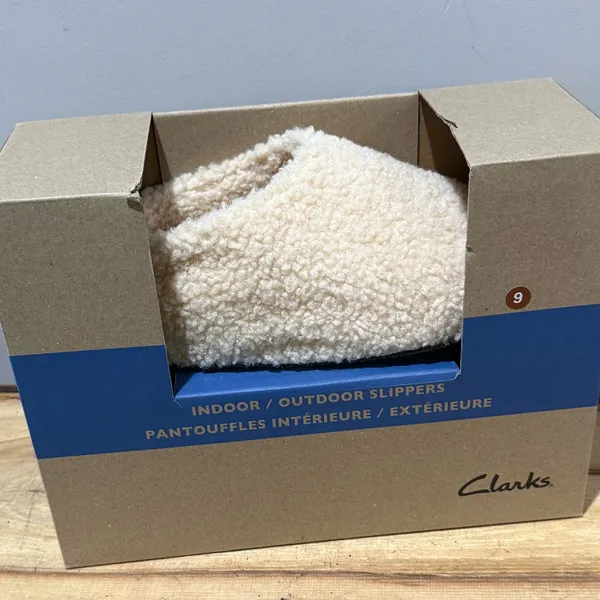 Clarks Sherpa Slide Clogs‎ slippers Size 9 - Image 2