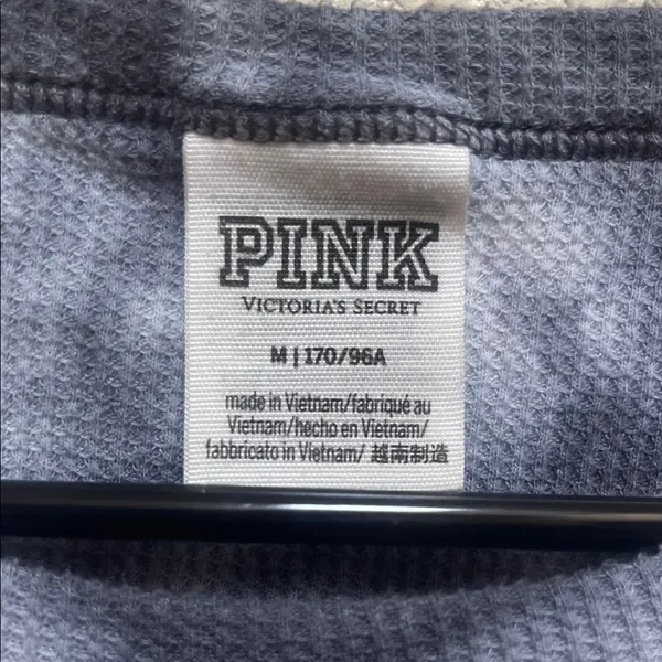 Pink Victoria Secret Tie-Dye Long Sleeve Top - Image 4