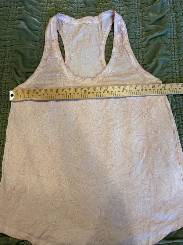 lululemon Love Tank *Pleated Peach Pima Cotton Racerback Tank Size 8 - Image 6