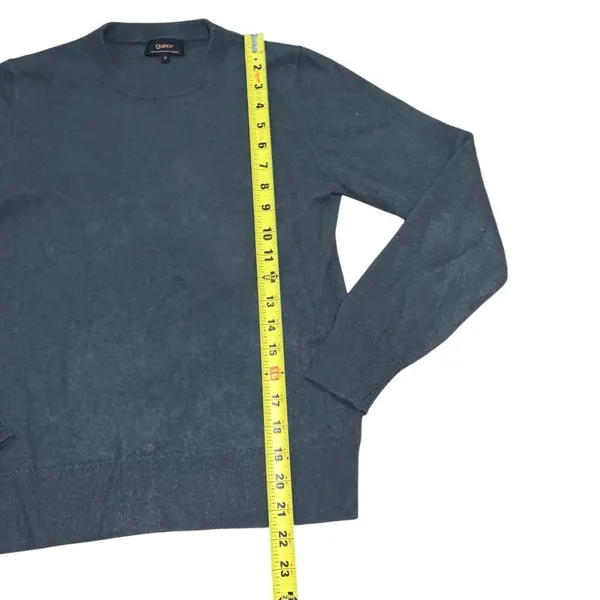 Quince Cashmere Sweater Women Small Gray Crewneck Mongolian Quiet Luxury - Image 6