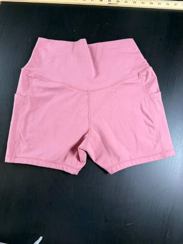 Amazon Athleisure Athletic Bike Shorts 3.5 inseam Pink Blush Mauve Size Medium - Image 3
