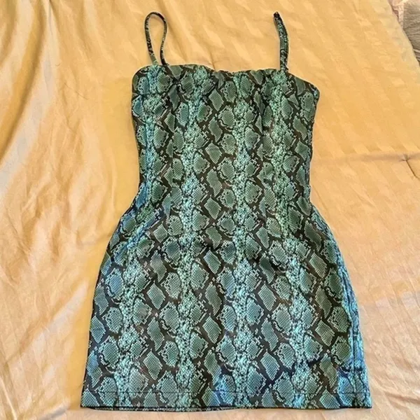 Tiger Mist Blue Snake Dress - Image 3