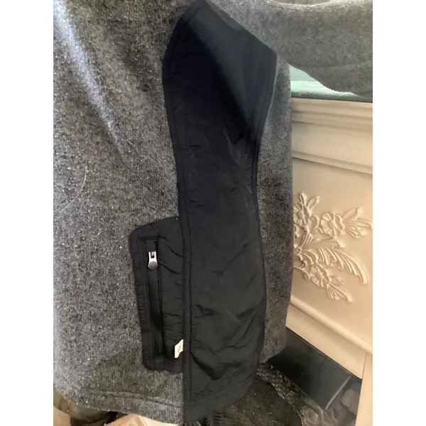 Magellan Outdoors Womens Gray Fleece‎ Quilted Full Zip Jacket XL - Image 3