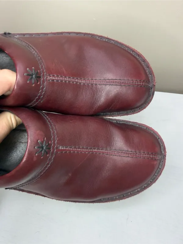 NAOT Red Leather Mules Women’s EU41 US 10-10.5 - Image 12