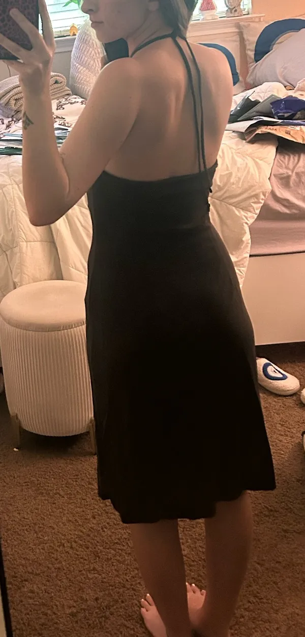 BCBGMAXAZRIA Brown Midi Dress - Image 5