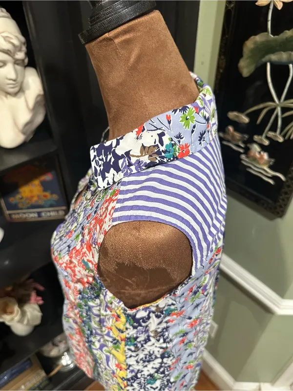Maeve by Anthropologie Floral Sleeveless Button‑Down Blouse – Size XS - Image 6