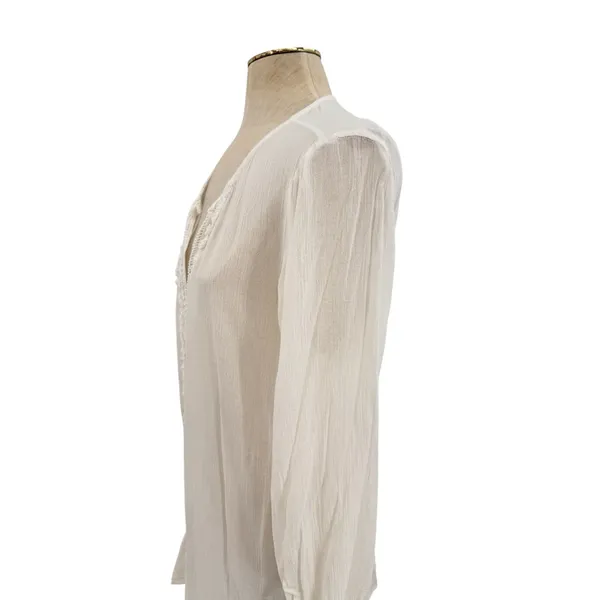 Eberjey Summer of Love Elba‎ Cover Up Dress White Crochet Tunic Size Large - Image 7