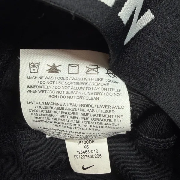Nike Pro Cropped Leggings Women’s XS Black Compression Athletic Tights - Image 5