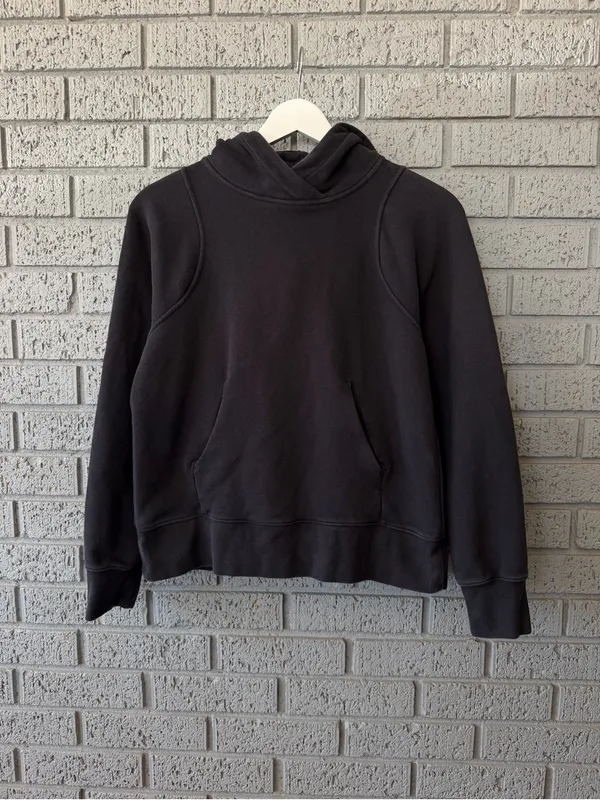 Lululemon Loungeful Hoodie Black Size 2 Pullover Hooded Relaxed - Image 3