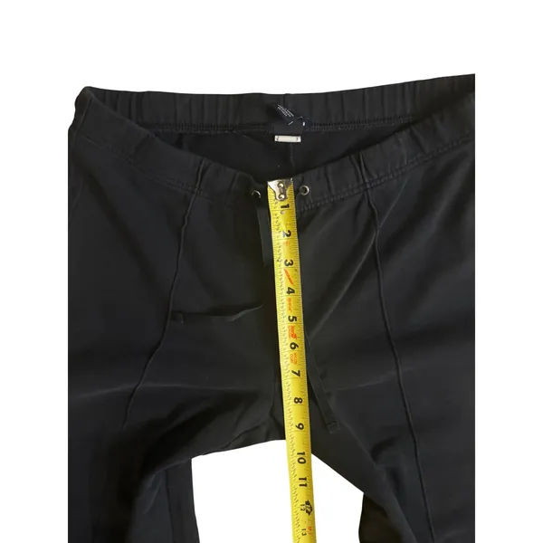 Vintage 2003 GAP Low Rise Flare Yoga Pants S Black Y2K Stretch Drawstring 0606 - Image 5