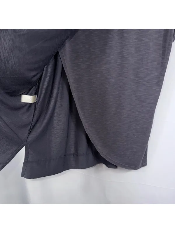 BKE Gray Modal Tulip Back Top Small Short Sleeve - Image 10