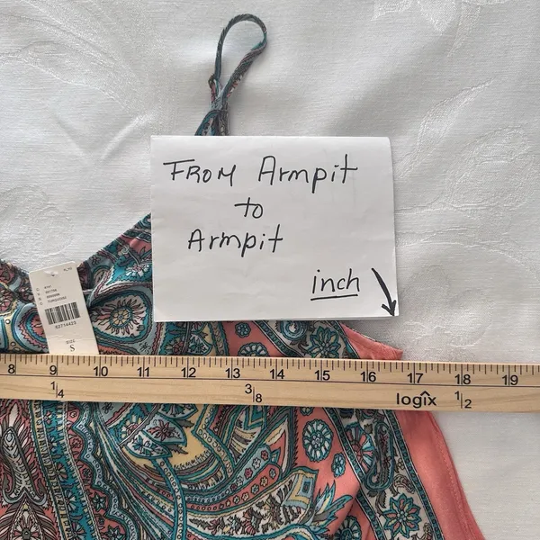Anthropologie Tiny Size-S Flowy Midi Dress Handkerchief Hem‎ Lounge Sleep - Image 6