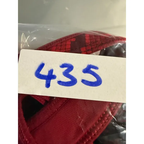Lululemon Run Stuff Your Bra II Red Snakeskin Print High Support Sports Bra 435 - Image 6