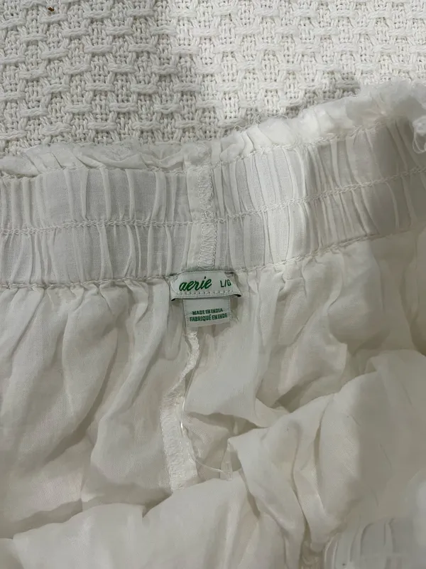 Aerie Skirt Ruffle White - Image 2