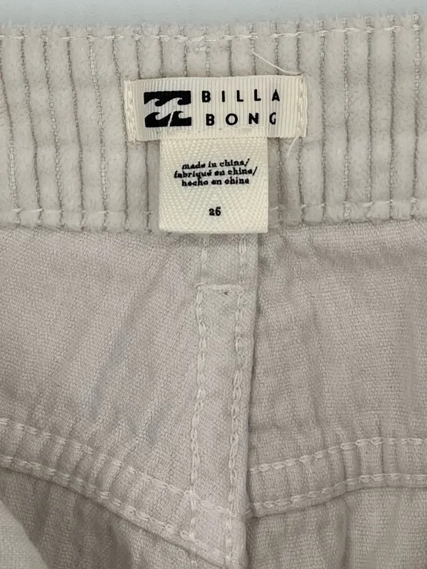 BILLABONG Free Fall Corduroy Pants in Antique White Women’s Size 26 - Image 7