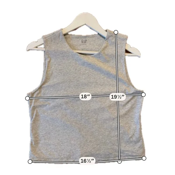 Gap closeknit grey tank jersey size large - Image 7