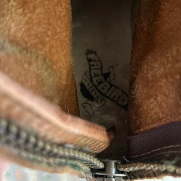 Freebird Breck Brown Leather Metal Star Braided Strap Western Cowboy Boot - Image 7