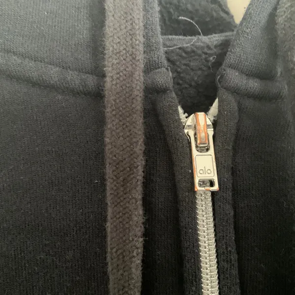 Alo Yoga Accolade Full Zip Hoodie Black XS - Image 4