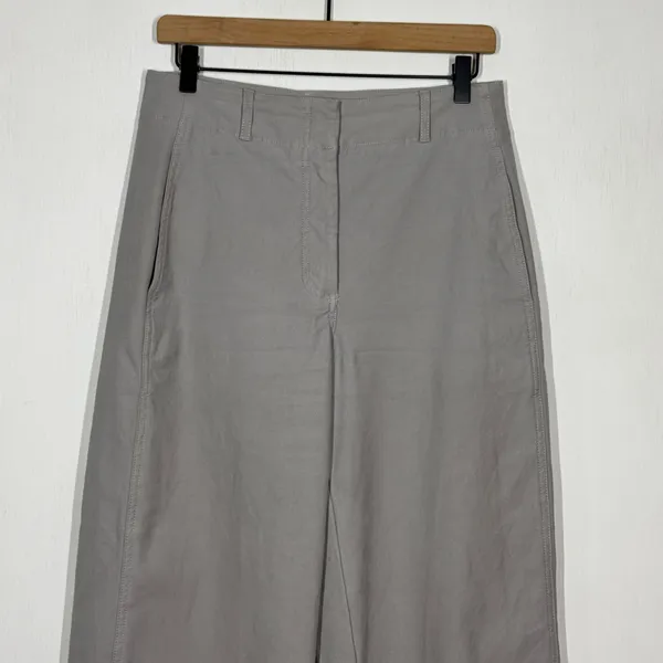 Wilfred‎ Free Ascendant Pants Womens Size 6 Light Gray High Waist Wide Leg Work - Image 3