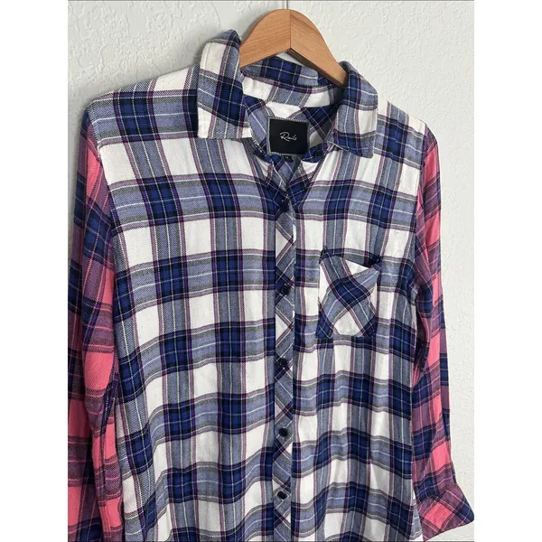 Rails Plaid Button Up Flannel Shirt Fall Hayride Farm Country Western Cozy Cabin - Image 2