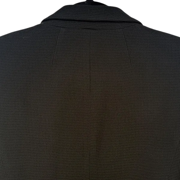 Talbots Women's Aberdeen Waffle Knit One Button Blazer Jacket Black Sz 14 Career - Image 5