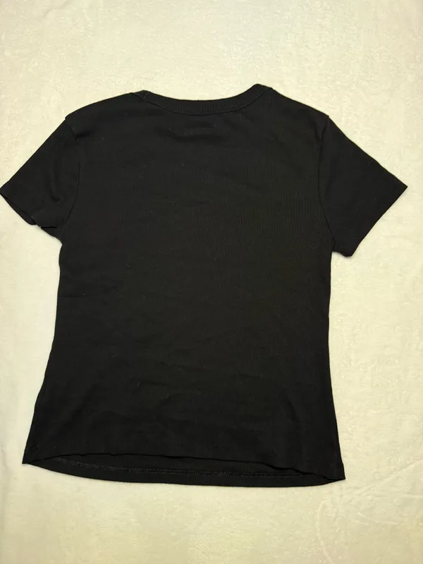 Old Navy Top Black Short Sleeve Medium - Image 2