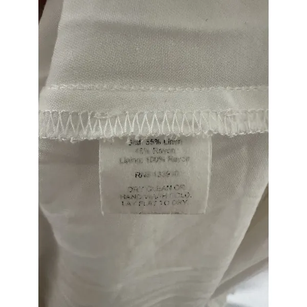 Show Me Your Mumu Lovely Midi Dress in White Linen.Size S - Image 7