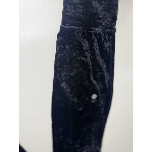 Lululemon Pants Womens 6 Black Velvet Joggers Elastic Waist Pockets Lounge - Image 14
