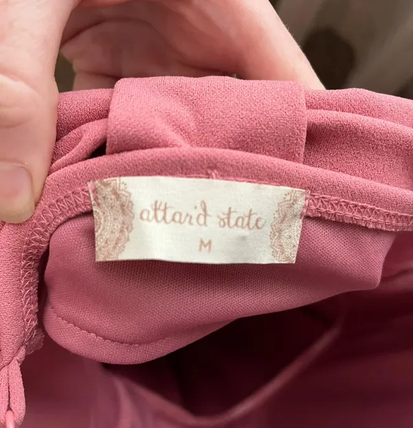 Altar'd State Pink Bow Dress - Image 3