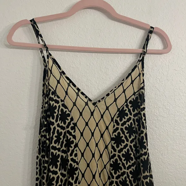 Haute Hippie Maxi Swing Dress XS Boho Beachy Cover Up Cotton Resortwear Festival - Image 3
