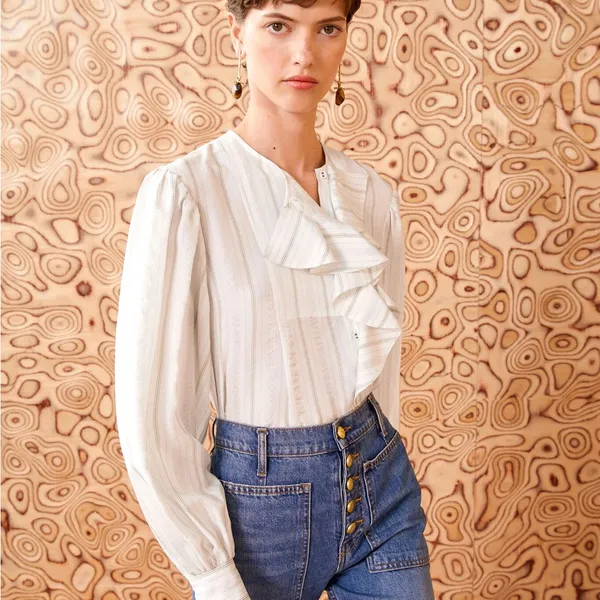 Ulla Johnson Adelaide silk‎ blouse - Image 3