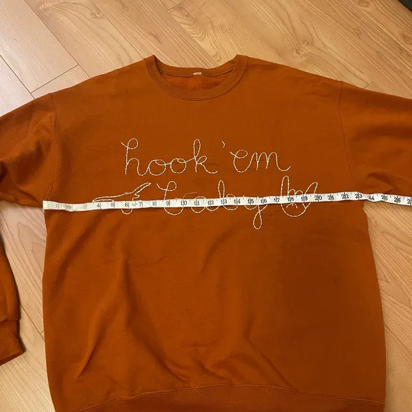 Texas Hook 'Em Baby Burnt Orange Sweatshirt - Image 7