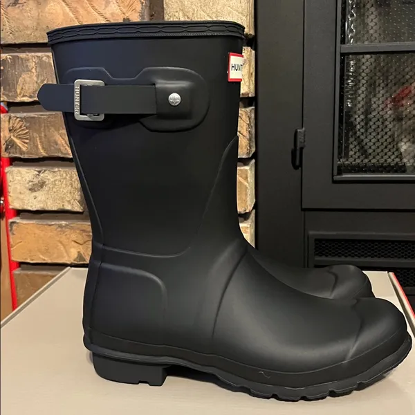 Hunter Women’s Original Short Black Rain Boots NEW Size 7‎ - Image 6