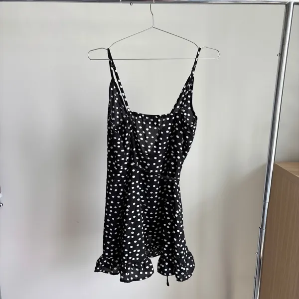 Princess Polly Her Jewel Polka Dot Mini Wrap Dress 6 Homecoming Hoco Rush Party - Image 2