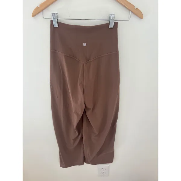 Lululemon‎ Align High-Rise Wide-Leg Crop Pants Java Brown W6BMVS Size 2 - Image 2