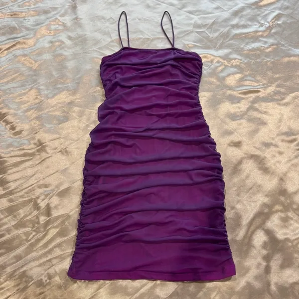 SheIn Pink Purple Mini Dress - Image 3