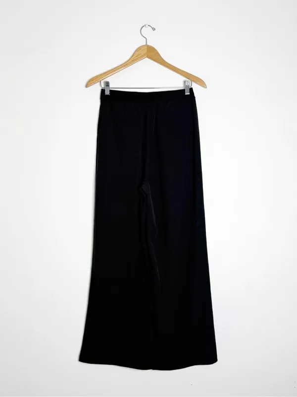 Halara Black Wide Leg Pull-On Pants Medium Stretch High Rise Waist Band - Image 2