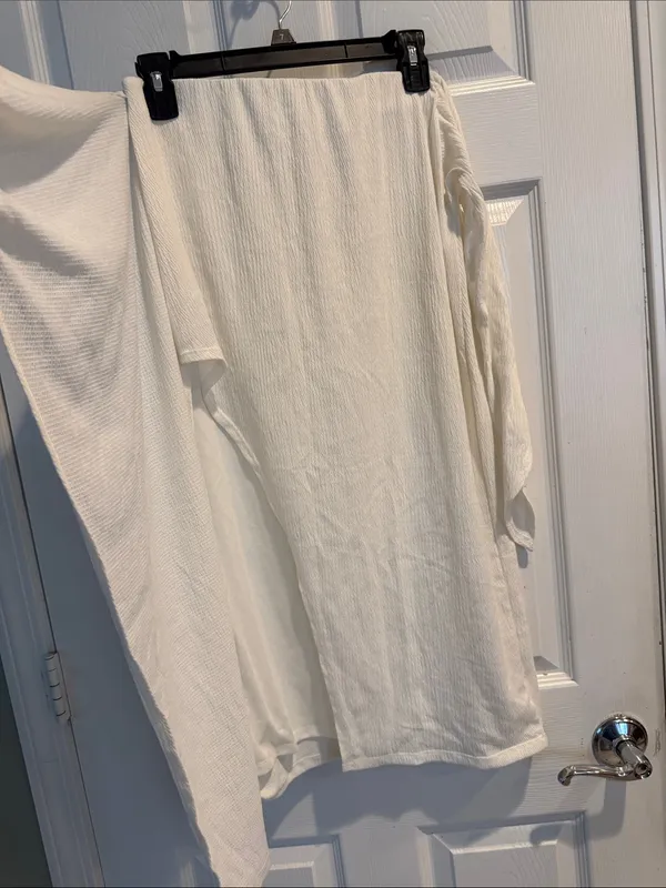 A New Day White Midi Wrap Skirt Size XS - Image 2