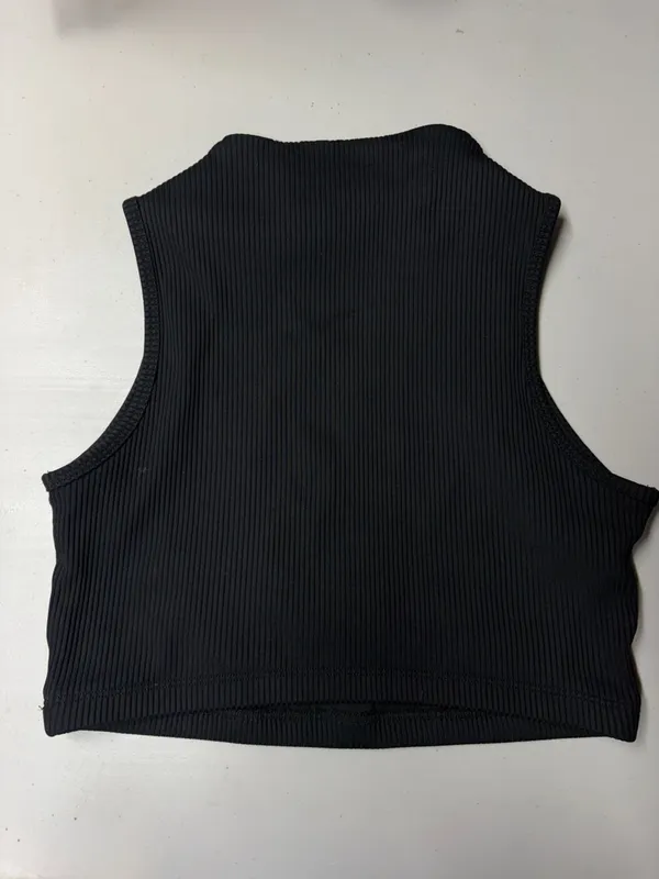 Revolve Year Of Ours Ribbed Mock Neck Bra Black - Image 3