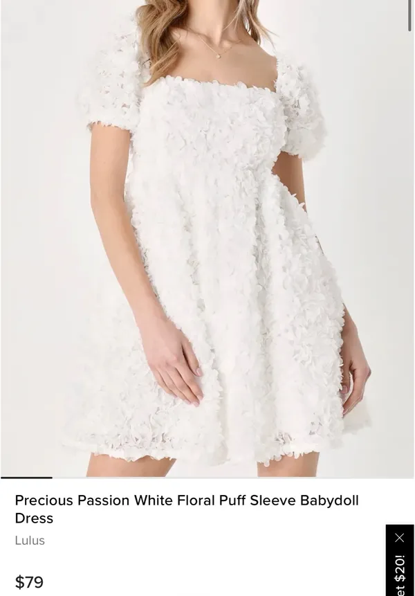 Lulus White Mini Dress - Image 3