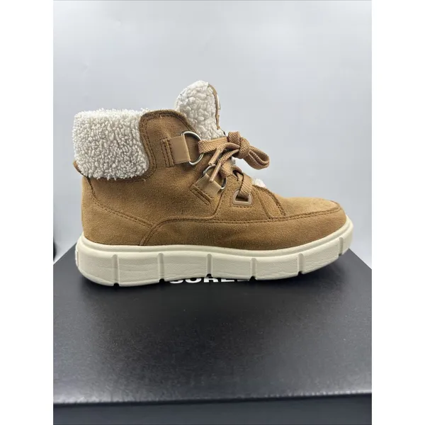 Sorel Explorer III NW Lace Up Waterproof Womens Boot Tawny Buff/Sea Salt Size 7 - Image 13