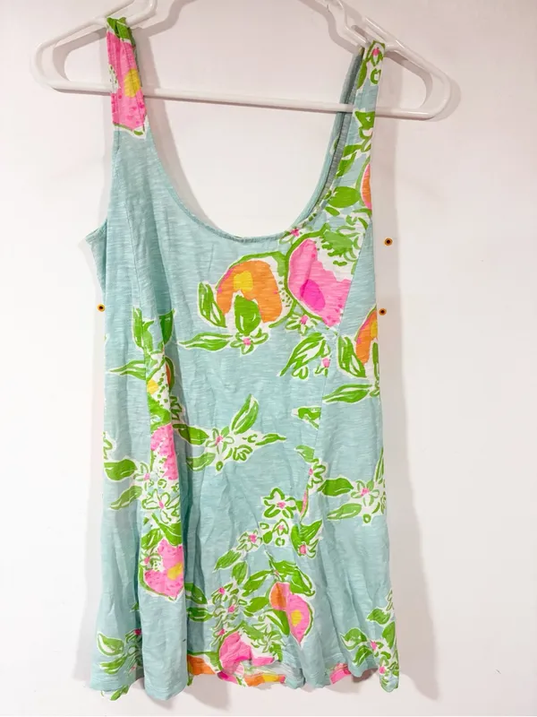 LILLY PULITZER‎ CARMEL DRESS IN PINK LEMONADE Lightweight Tank Size Small - Image 4