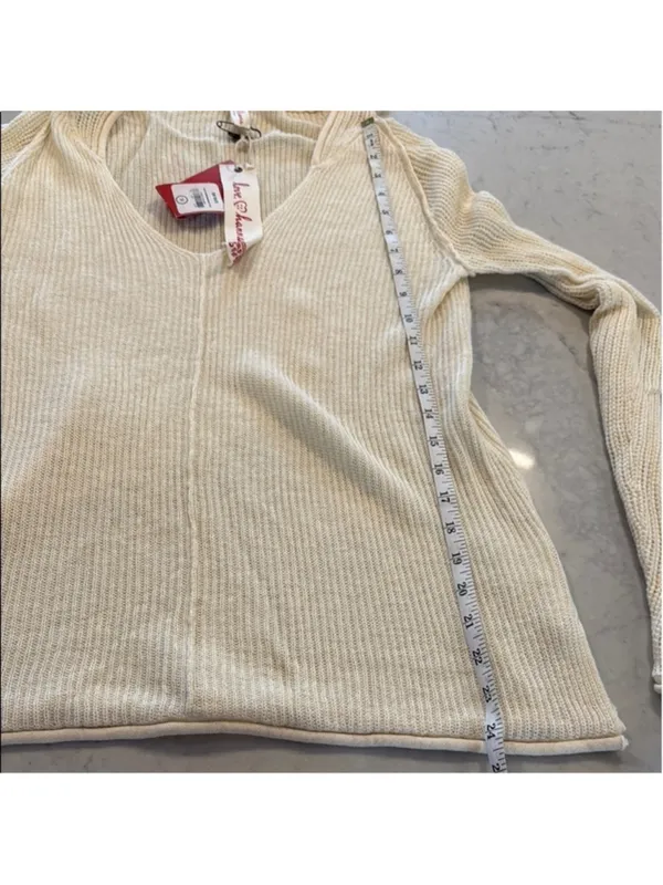 Hanna Andersson Cream Wool Blend Hooded Cardigan Extra Large - Image 8