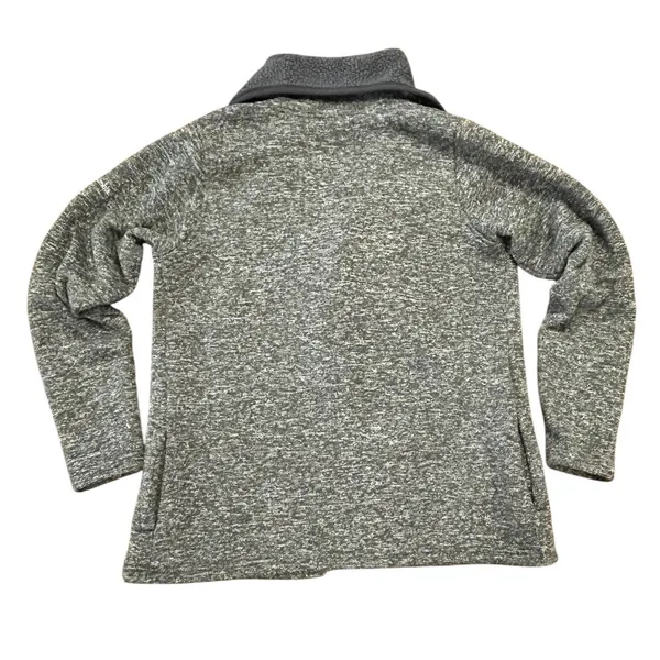Columbia Sherpa Fleece Cardigan Gray Marled Cabin Core Gorpcore Cozy Jacket - Image 8