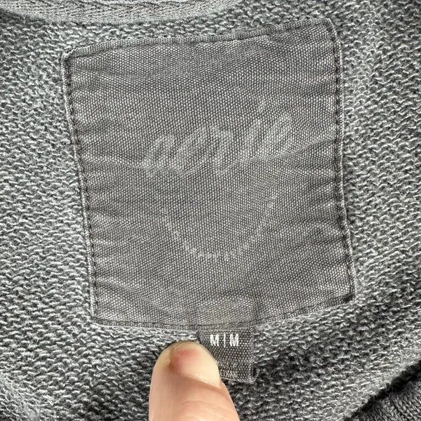 Aerie Women’s Oversized Distressed Crewneck Sweatshirt Size M Gray - Image 2